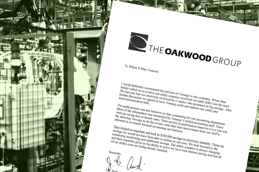 The Oakwood Group Utility Audit Testimonial